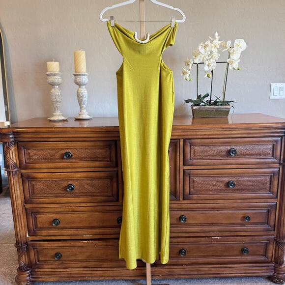 Baobab Petra Maxi Dress Lemon Zest M NWT $300 - Picture 5 of 12